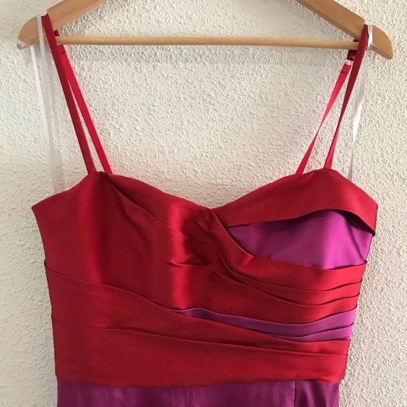 *SOLD* Marchesa Notte Colorblock Column Gown - Picture 8 of 14